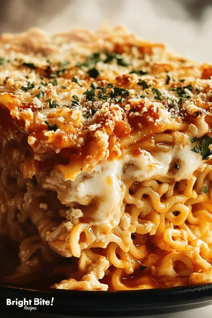 Ramen noodle lasagna a unique twist on a classic