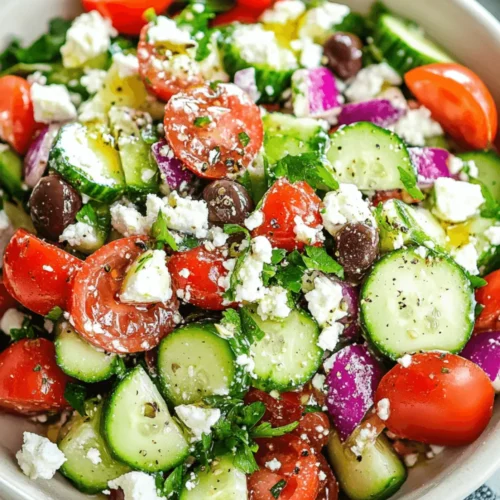 Greek Cucumber Salad: A Refreshing and Flavorful Recipe