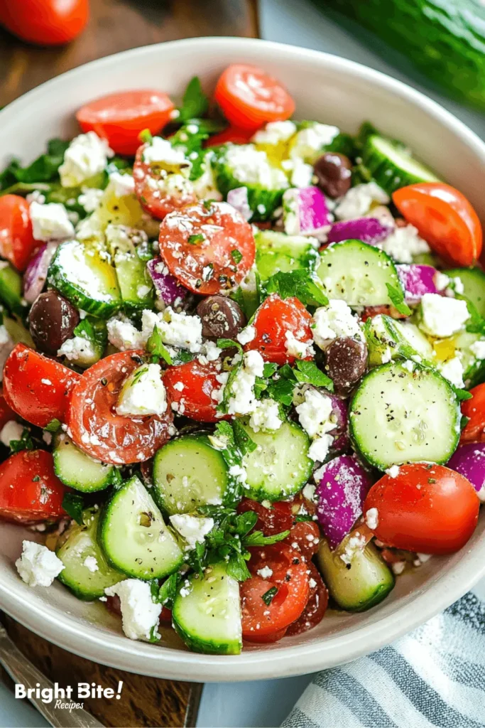 Greek Cucumber Salad: A Refreshing and Flavorful Recipe