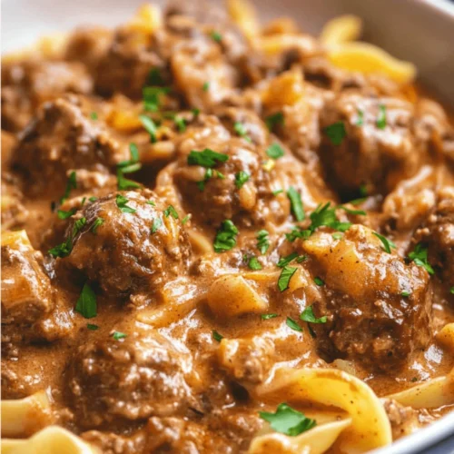 How to Make Irresistibly Creamy Beef Stroganoff Meatballs at Home