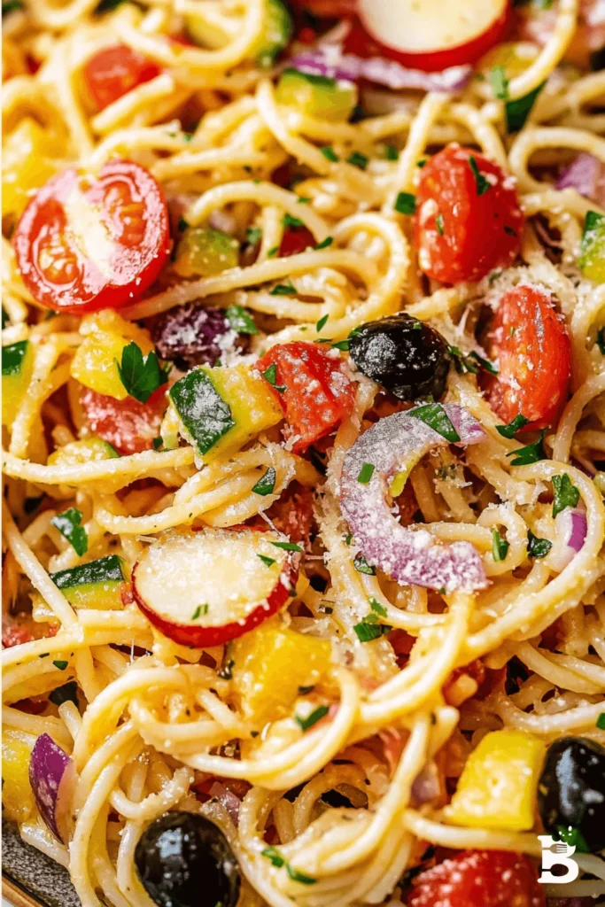 Spaghetti Pasta Salad: Your New Go-To Recipe for Any Gathering-1