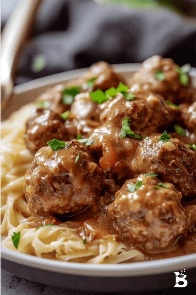 How to Make Irresistibly Creamy Beef Stroganoff Meatballs at Home-1