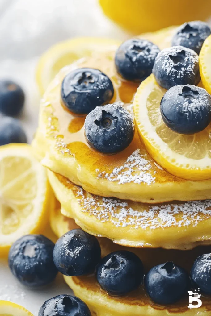 Tangy, Sweet, and Fluffy: Lemon Blueberry Pancakes You’ll Adore-1