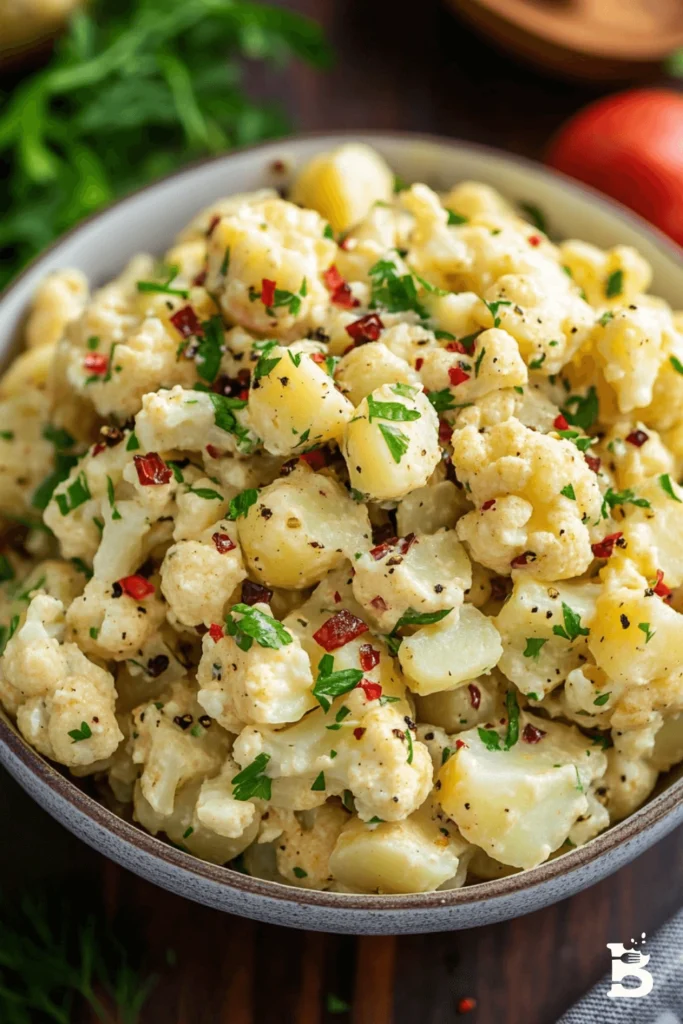 The Best Low-Carb Cauliflower Potato Salad Recipe You’ll Ever Taste!-3