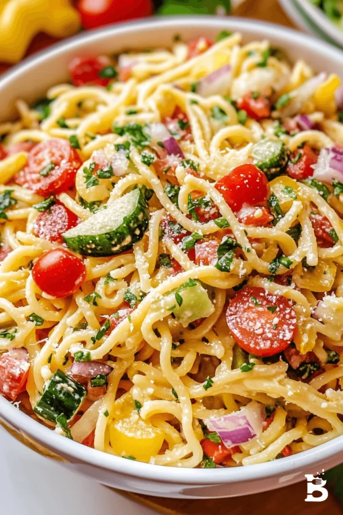 Spaghetti Pasta Salad: Your New Go-To Recipe for Any Gathering-4