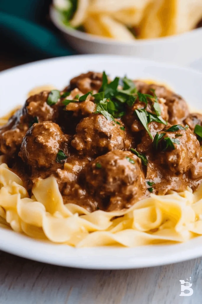 How to Make Irresistibly Creamy Beef Stroganoff Meatballs at Home-5