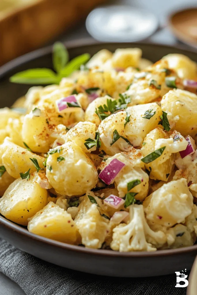 The Best Low-Carb Cauliflower Potato Salad Recipe You’ll Ever Taste!-5