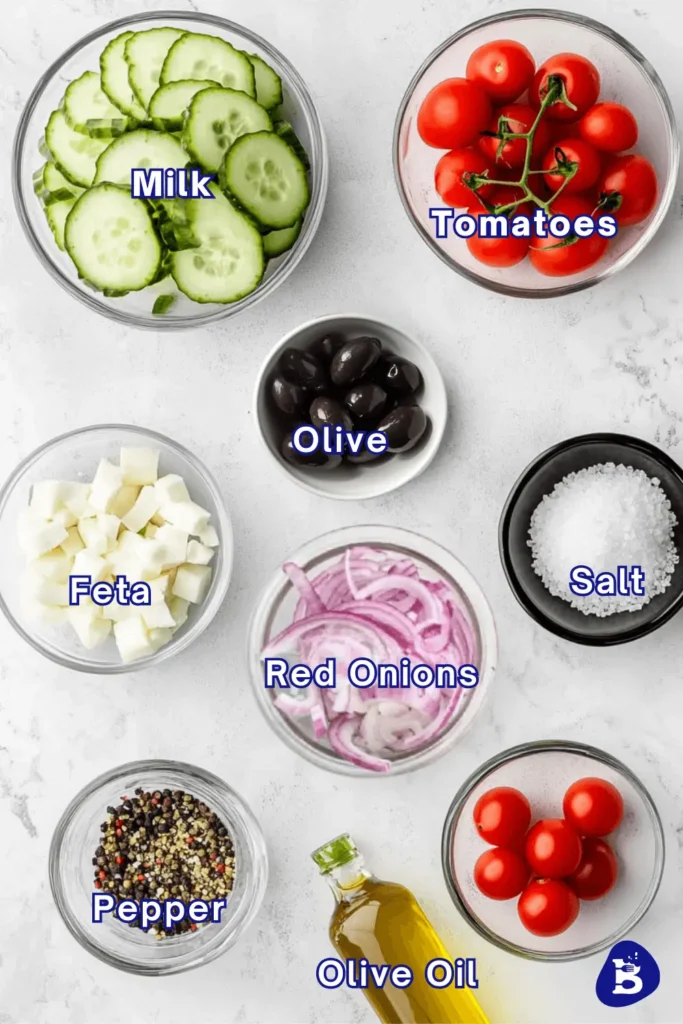 Greek Cucumber Salad: A Refreshing and Flavorful Recipe-Ingredients