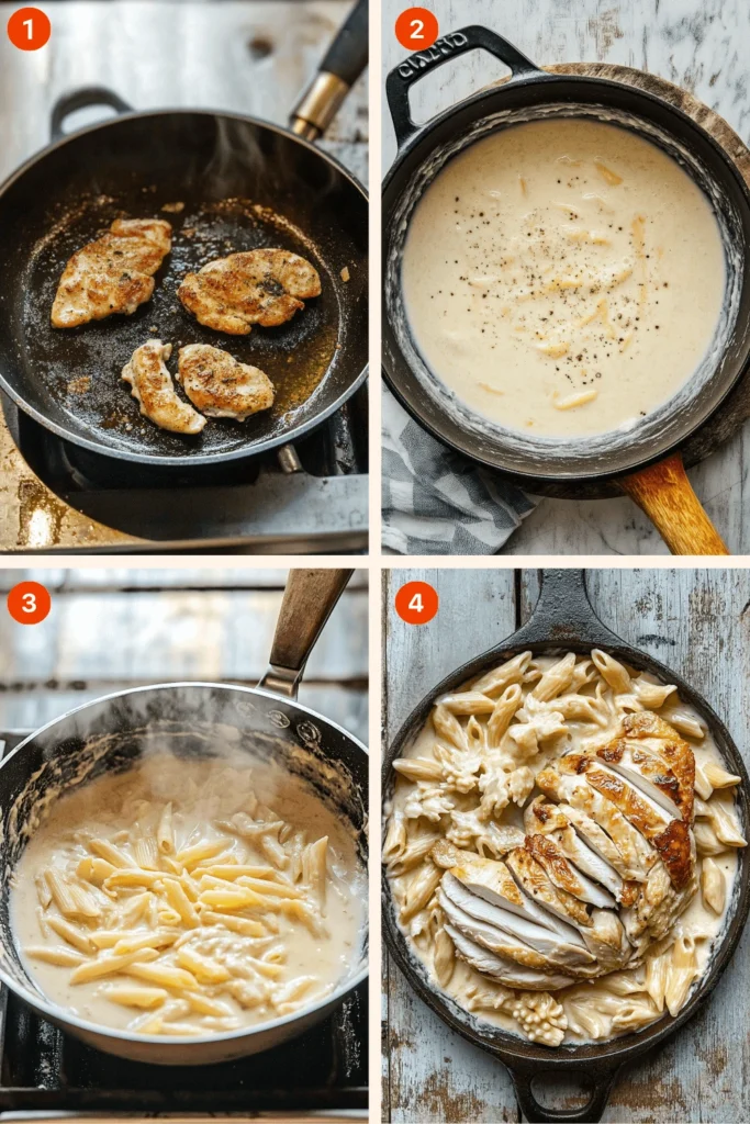 Garlic Parmesan Chicken Pasta: A Creamy, Flavorful Delight-How_To_Make