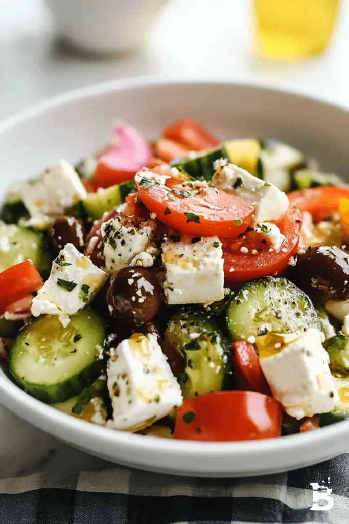 Greek Cucumber Salad: A Refreshing and Flavorful Recipe-1