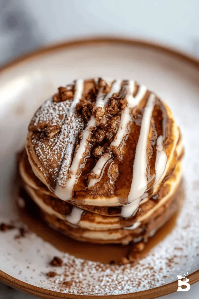 Cinnamon Roll Pancakes: A Delicious Breakfast Treat That Combines Two Classics-1