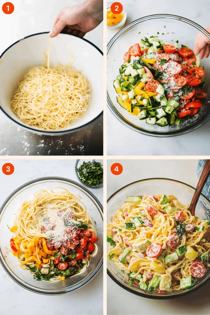 Spaghetti Pasta Salad: Your New Go-To Recipe for Any Gathering-Instructions