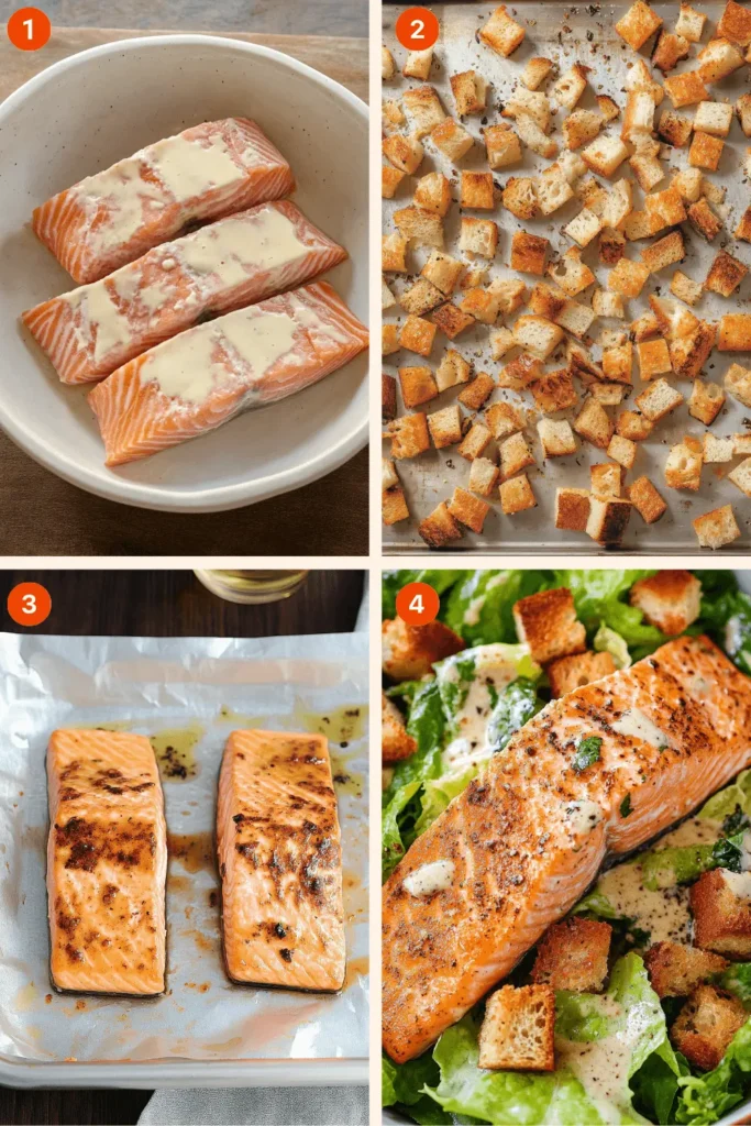 How to Make the Best Salmon Caesar Salad in Just 20 Minutes-Instructions