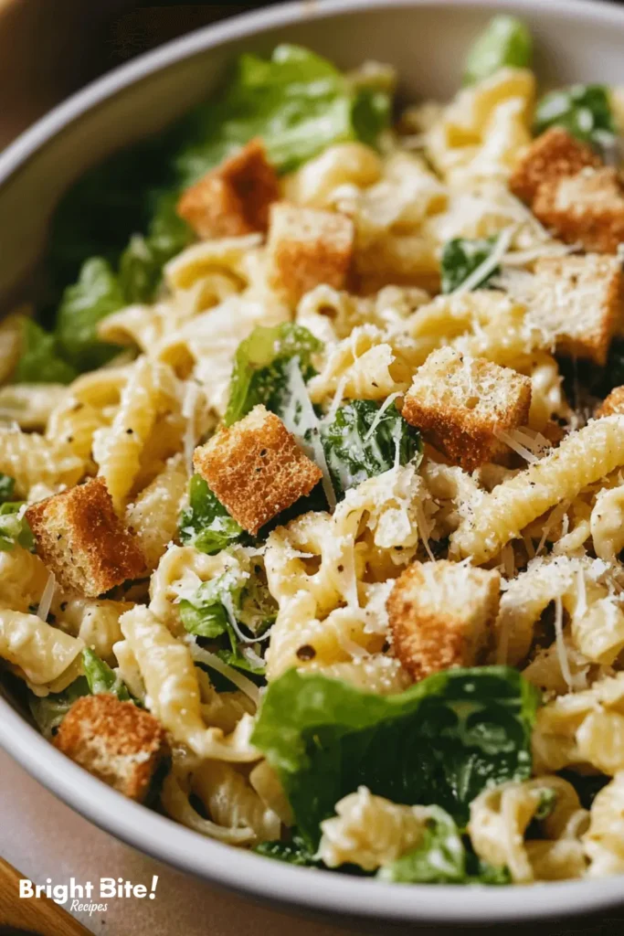 Caesar Salad Pasta A Fusion of Classic Flavors and Comfort