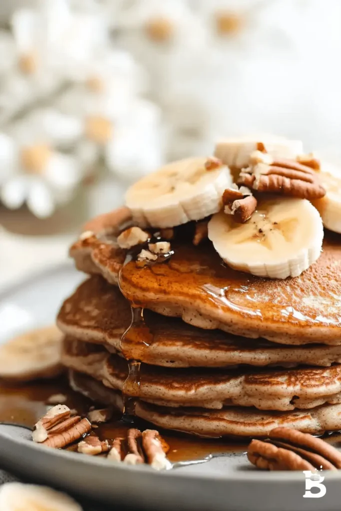 Banana Oatmeal Pancakes-3