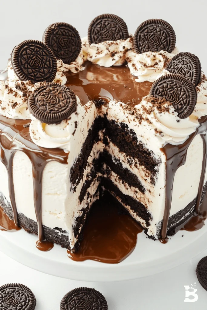 Oreo ice cream cake-5