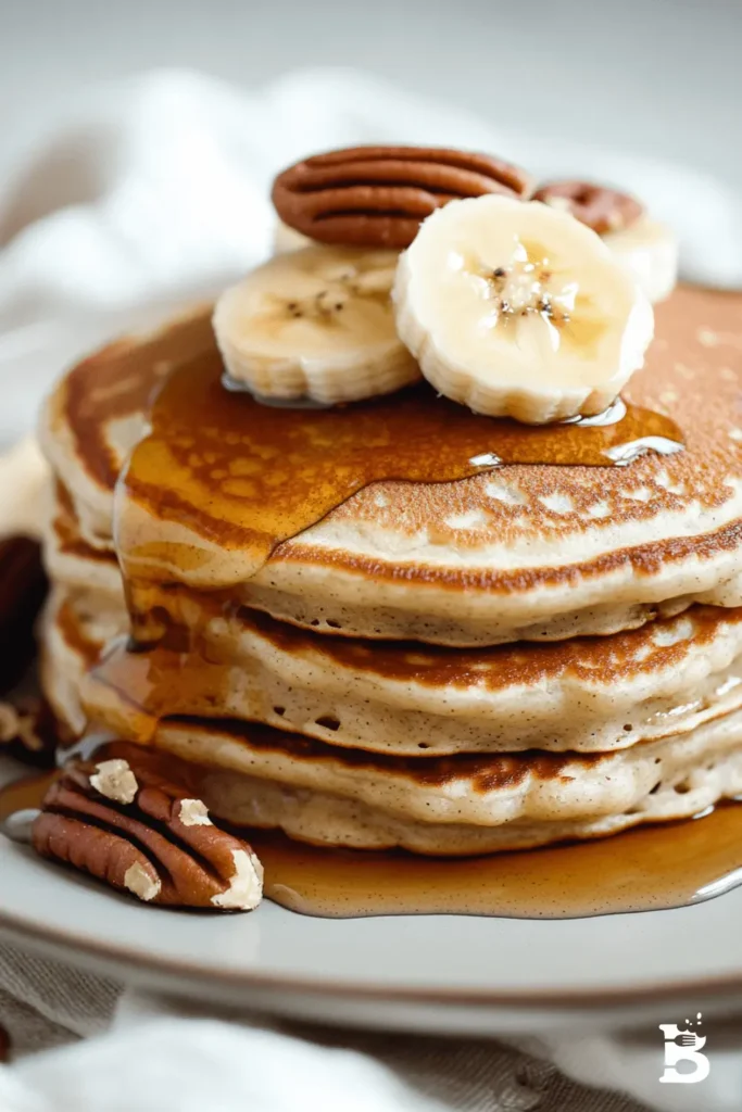 Banana Oatmeal Pancakes-4