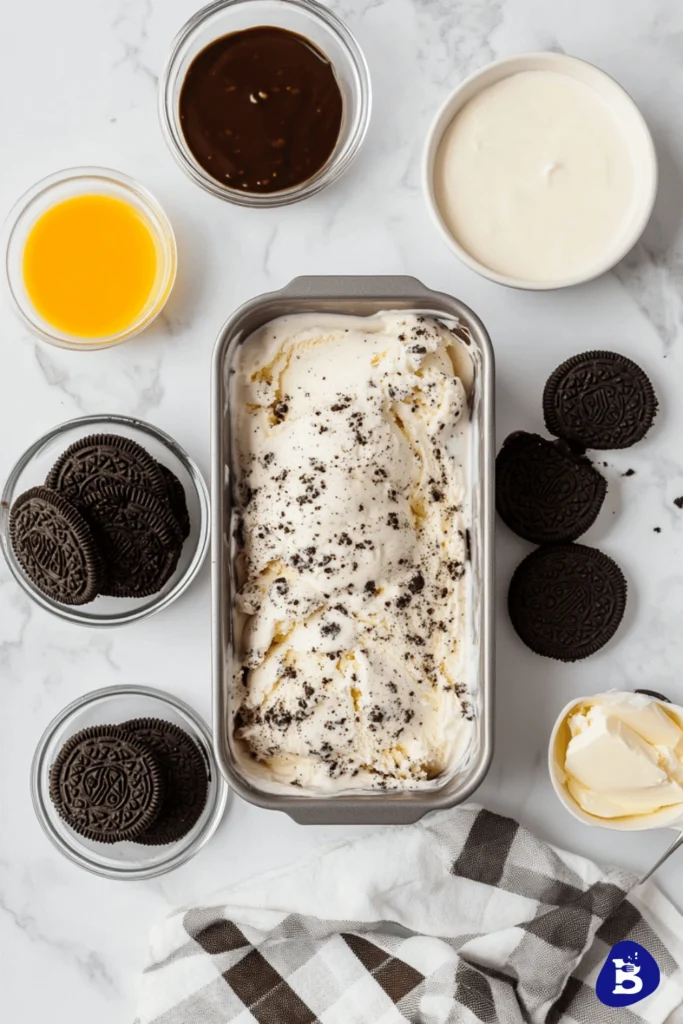 Oreo ice cream cake-Ingredients