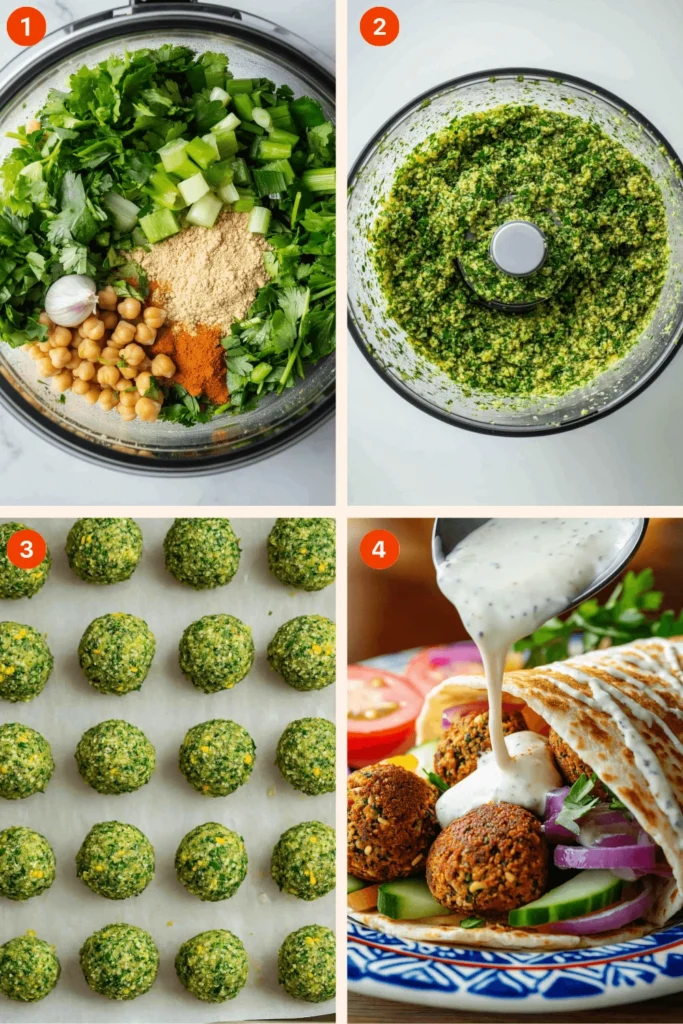 Falafel Wrap Recipe-Instructions