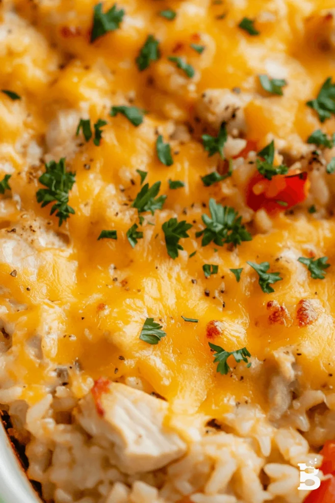 cheesy chicken and rice casserole-2