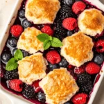 mixed berry cobbler
