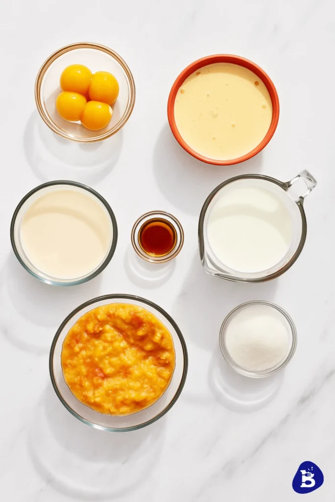 Peach Ice Cream-Ingredients