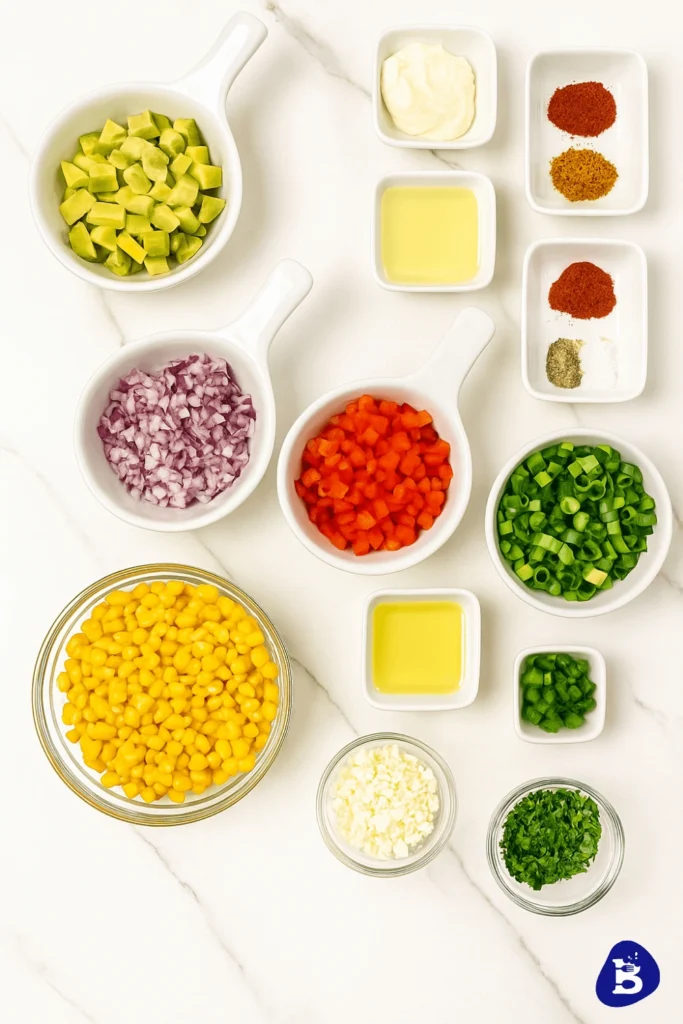 mexican street corn salad-Ingredients