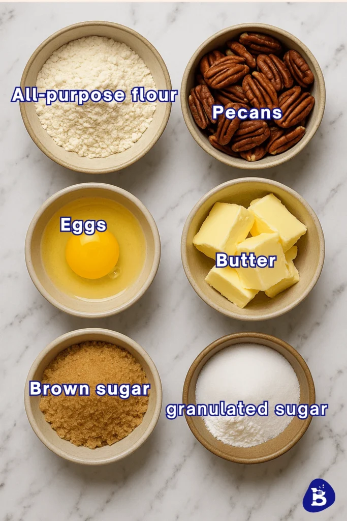 pecan cookies recipe-Ingredients